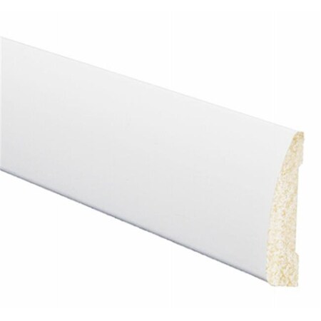 Inteplast Building Products Inteplast Building 227393 7 ft. White Shoe Poly Molding 227393